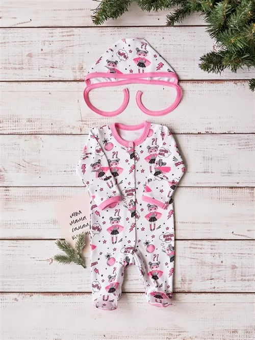 Комплект на выписку холодная зима (6 предметов) Sofuto baby Super girl Комплект на выписку холодная зима (6 предметов) Sofuto baby Super girl
