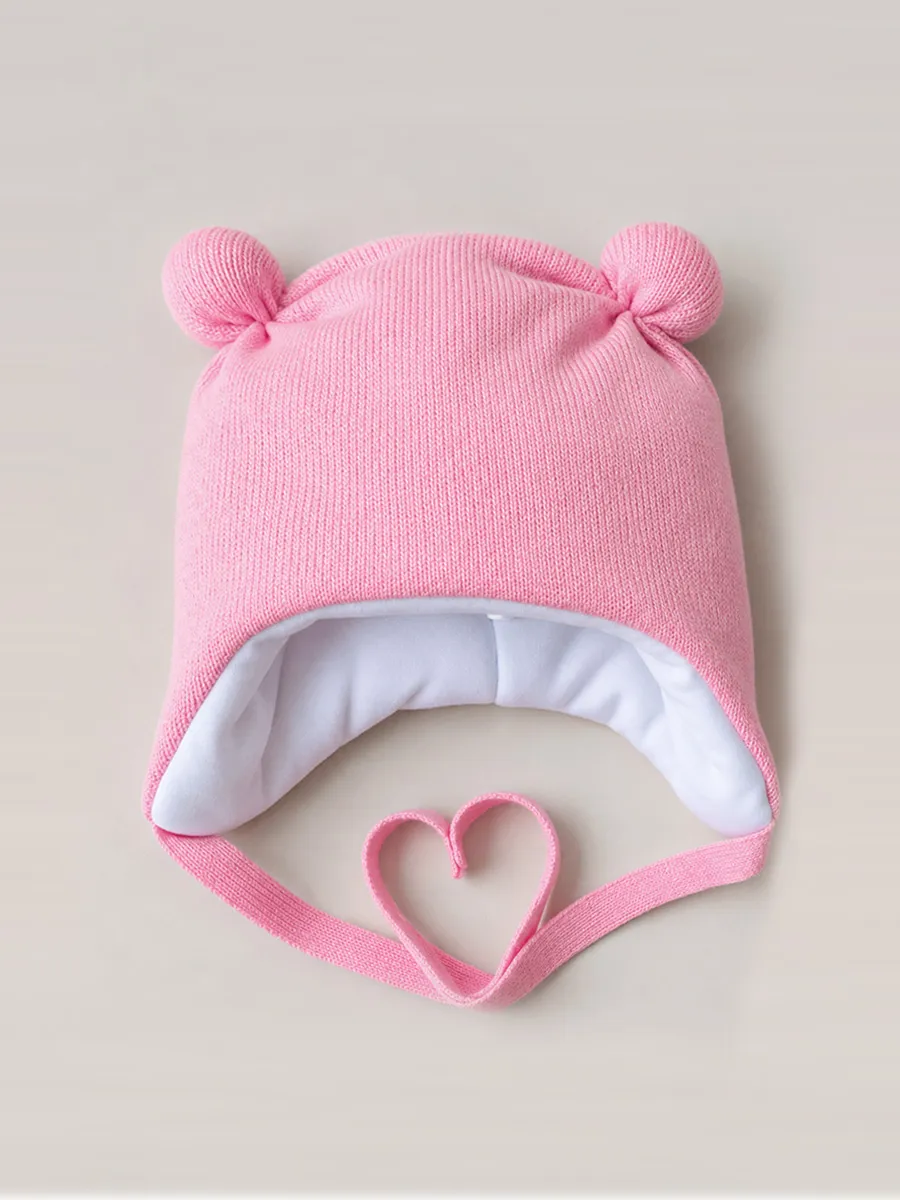 Шапочка зимняя вязаная Sofuto baby pink Шапочка зимняя вязаная Sofuto baby pink