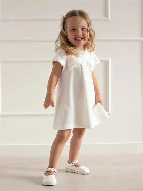 Платье Bow vanila ice, молочный Платье Bow vanila ice, молочный