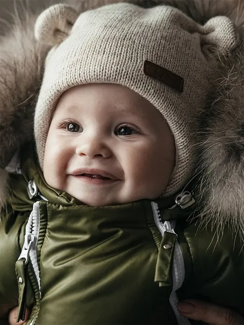 Шапочка зимняя вязаная Sofuto baby Melange Cream Шапочка зимняя вязаная Sofuto baby Melange Cream
