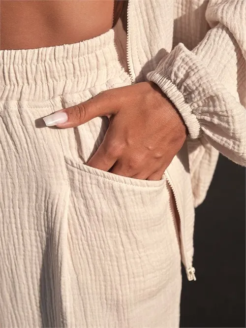 Брюки муслиновые женские beige, бежевый Брюки муслиновые женские beige, бежевый