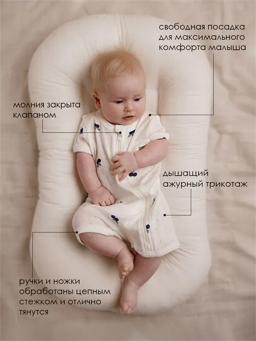 Ромпер ажур голубика (молочный с голубикой) Ромпер ажур голубика (молочный с голубикой)