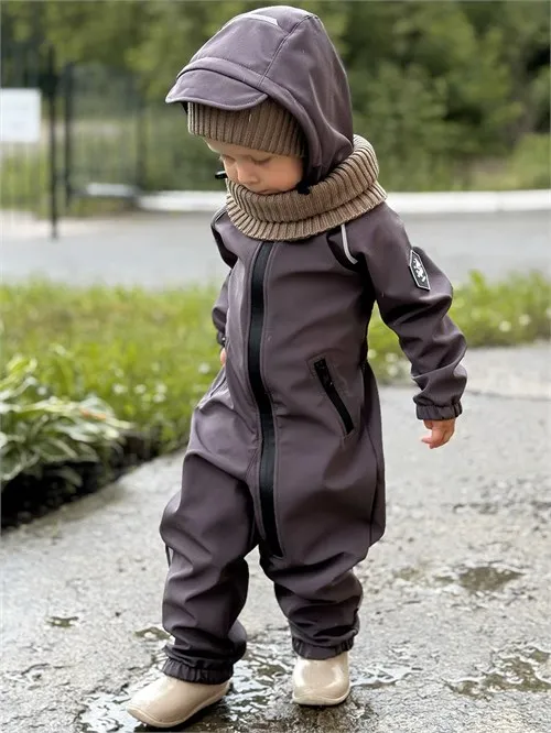 Комбинезон демисезонный Softshell Grafit, серый Комбинезон демисезонный Softshell Grafit, серый