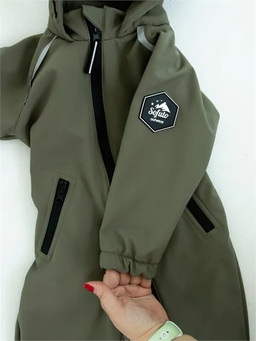 Комбинезон демисезонный Softshell Moss, зеленый