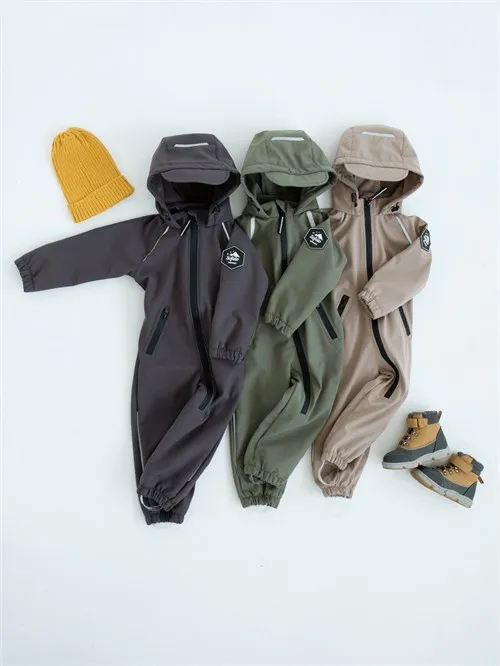 Комбинезон демисезонный Softshell Moss, зеленый