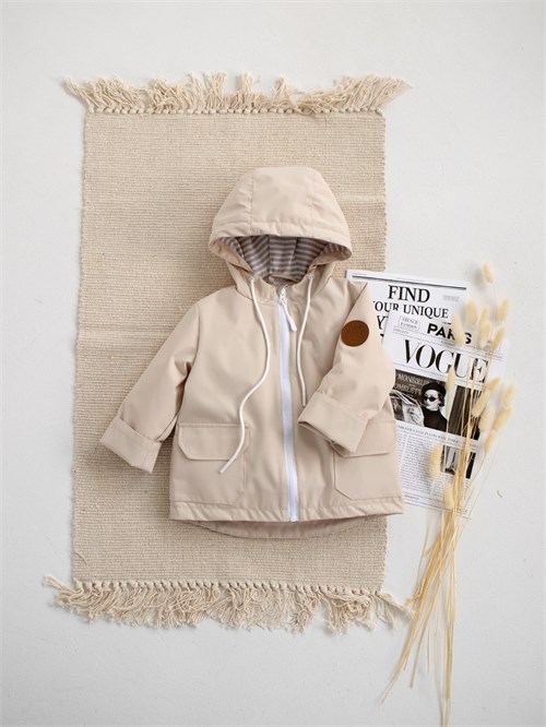 Ветровка Explorer V29 Cotton, молочный (молния в цвет)