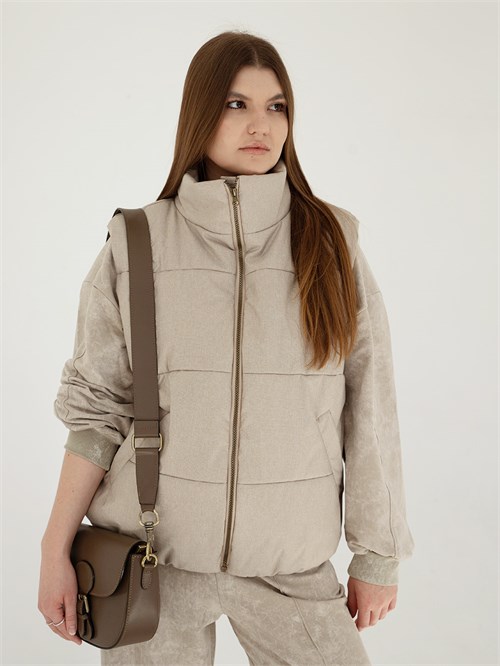 Жилет женский Doker beige, бежевый